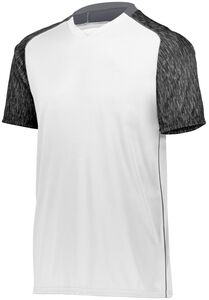 HighFive 322941 - Youth Hawthorn Soccer Jersey White/Black Print/Graphite