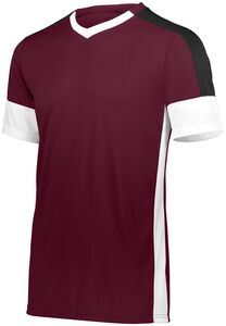 HighFive 322931 - Youth Wembley Soccer Jersey Maroon/ White/ Black
