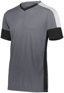 HighFive 322931 - Youth Wembley Soccer Jersey Graphite/Black/White