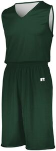 Russell 5R9DLB - Youth Undivided Solid Single Ply Reversible Jersey Dark Green/White