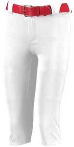 Russell 7S3DBG - Girls Low Rise Knicker Length Softball Pant White