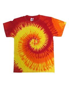 Tie-Dye CD100Y - Youth 5.4 oz., 100% Cotton Tie-Dyed T-Shirt Blaze