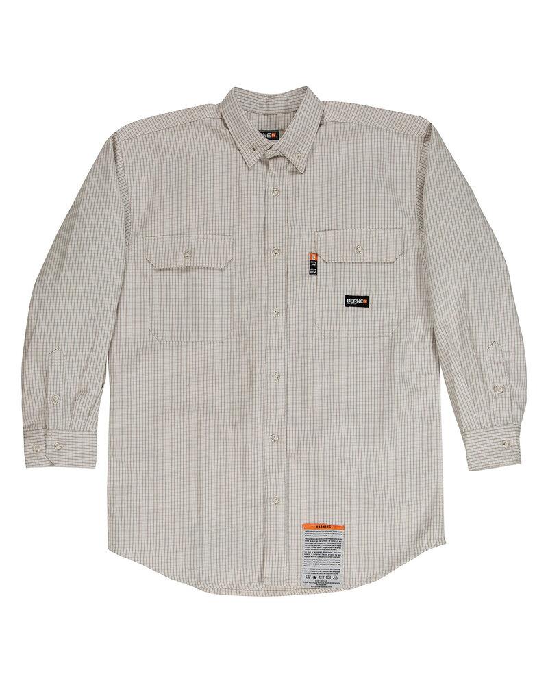 Berne FRSH21 - Men's Flame-Resistant Down Plaid Work Shirt