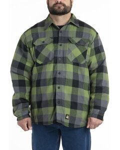 Berne SH69 - Men's Timber Flannel Shirt Jacket Plaid Green