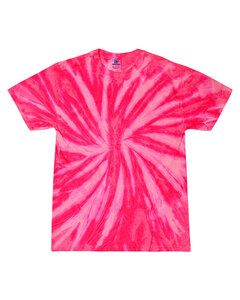Tie-Dye CD110Y - Youth 5.4 oz., 100% Cotton Twist Tie-Dyed T-Shirt Neon Bubblegum