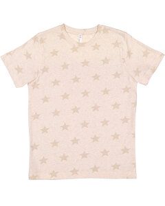 Code V 2229 - Youth Five Star Tee Natural Hth Star