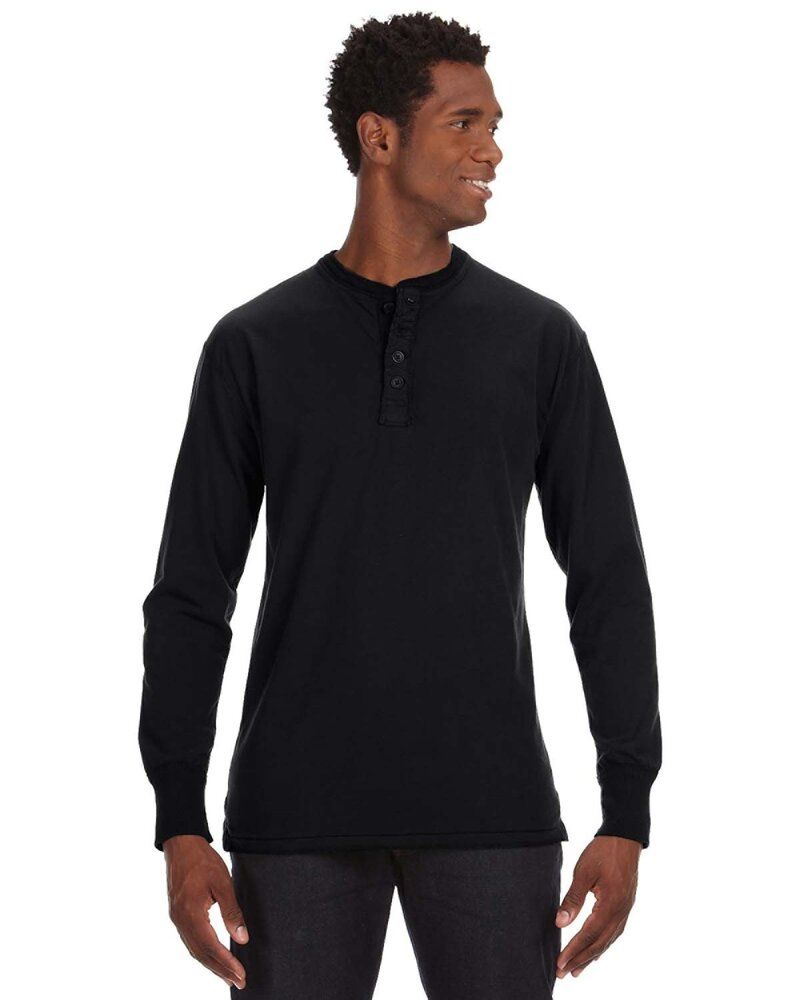 J. America JA8244 - Men's Vintage Brushed Jersey Henley