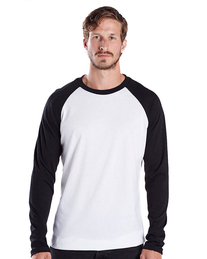 US Blanks US6600 - Men's 4.3 oz. Long-Sleeve Triblend Baseball Raglan