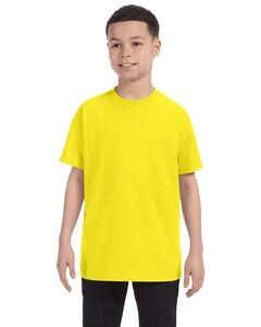Jerzees 29B - Youth 5.6 oz., 50/50 Heavyweight Blend™ T-Shirt  Neon Yellow