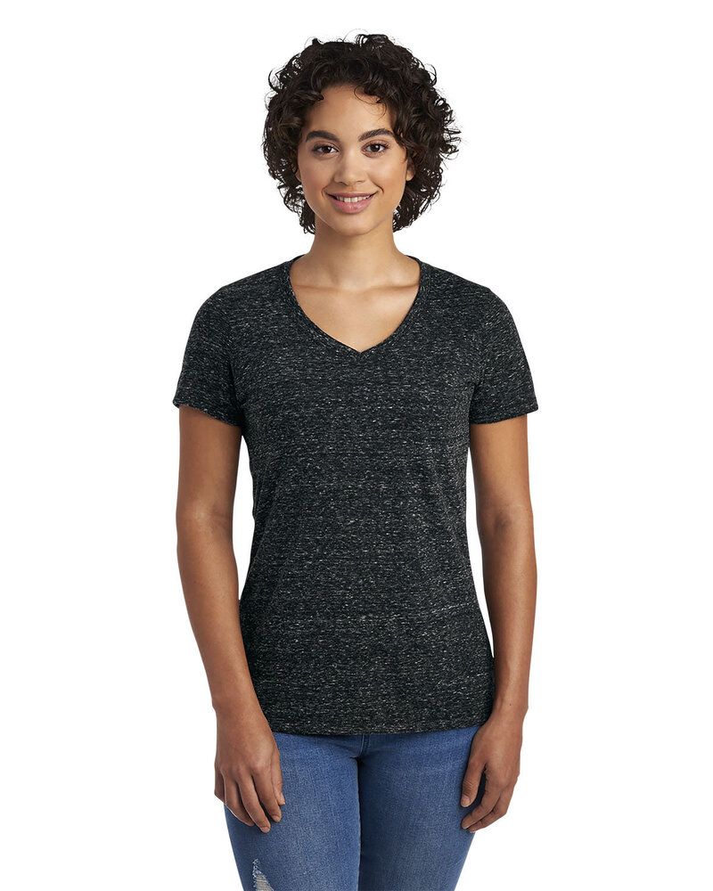 Jerzees 88WVR - Ladies Snow Heather V-Neck T-Shirt