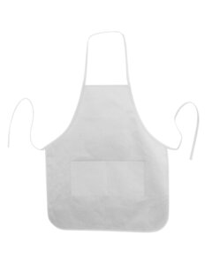 Liberty Bags LB5505 - Heather NL2R Long Round Bottom Cotton Twill Apron White