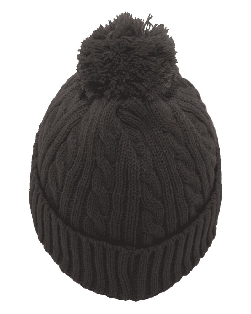 Pacific Headwear 643K - Cable Knit Pom-Pom Beanie