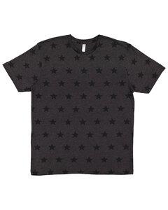 Code V 3929 - Mens' Five Star T-Shirt Smoke Star