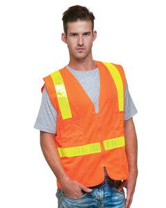 Bayside BA3786 - Unisex ANSI Surveyor Vest Bright Orange