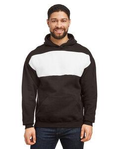 Jerzees 98CR - Unisex NuBlend Billboard Hooded Sweatshirt Black Ink/White
