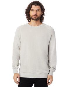 Alternative Apparel 9575ZT - Unisex Washed Terry Champ Sweatshirt Light Grey