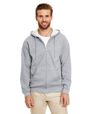 Gildan sweatshirt with zipper for men dark white