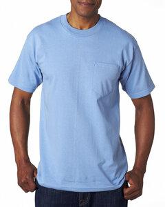 Bayside 7100 - USA-Made Short Sleeve T-Shirt with a Pocket Carolina Blue