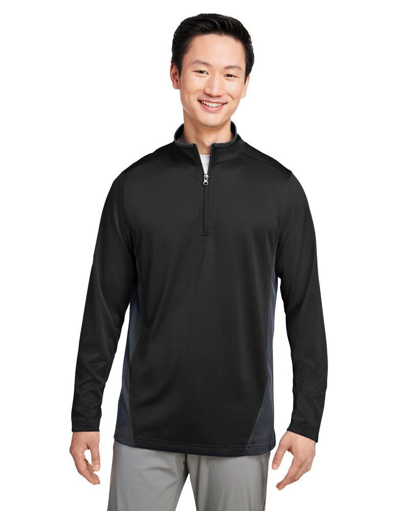 Harriton M786 - Men's Flash Snag Protection Plus IL Colorblock Quarter-Zip