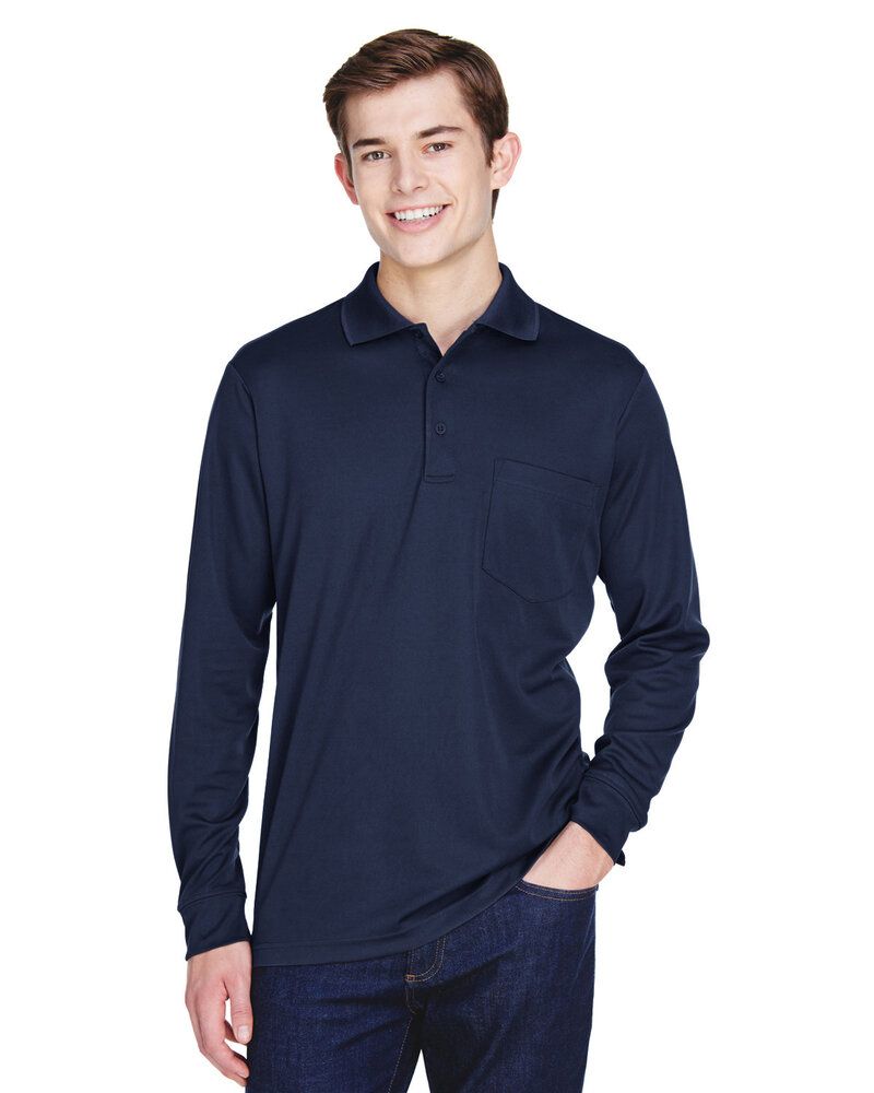 CORE365 88192P - Adult Pinnacle Performance Long-Sleeve Piqué Polo with Pocket