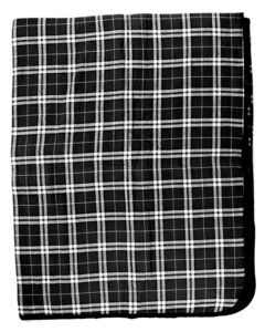 Boxercraft FB250 - Flannel Blanket Black/Whte Pld