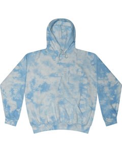 Tie-Dye 8790Y - Youth Unisex Crystal Wash Pullover Hooded Sweatshirt Crystl Baby Blue