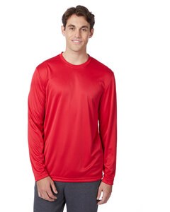 Hanes 482L - Adult Cool DRI® with FreshIQ Long-Sleeve Performance T-Shirt Deep Red