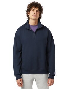 Champion S450 - Unisex Powerblend Quarter-Zip Pullover Navy