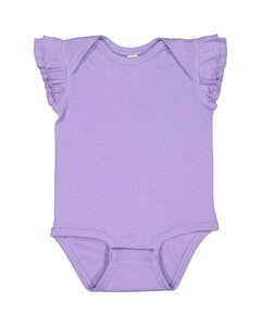 Rabbit Skins 4439 - Infant Flutter Sleeve Bodysuit Lavender