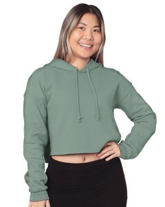 Bayside 7750 - Ladies Cropped Pullover Hooded Sweatshirt Sage