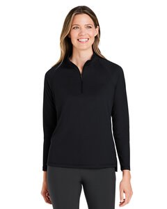 North End NE410W - Ladies Revive Coolcore® Quarter-Zip Black