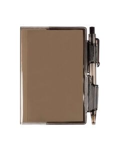 Prime Line PL-1721 - Clear-View Jotter With Pen Translucent Smke