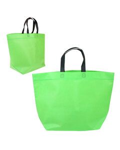 Prime Line BG208 - Two-Tone Heat Sealed Non-Woven Tote Lime Green