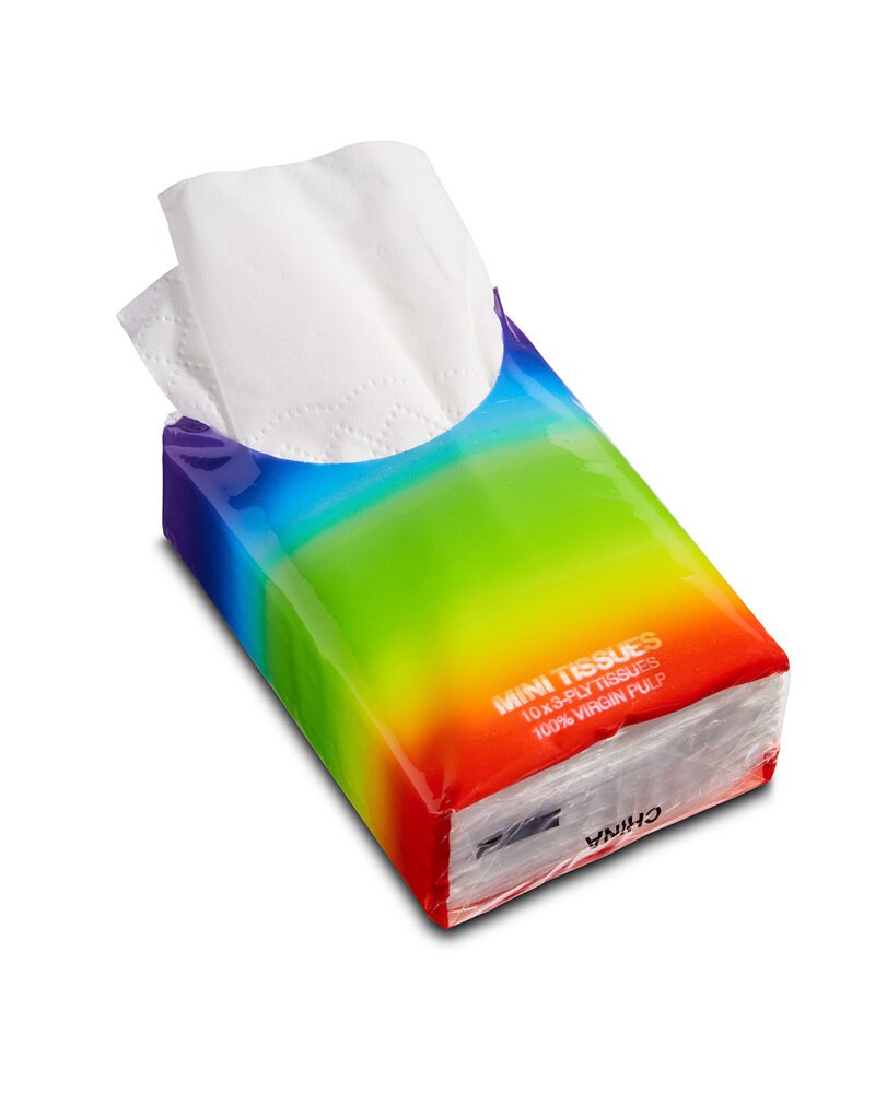 Prime Line PC196 - Mini Tissue Packet - Rainbow