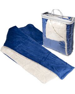 Prime Line OD304 - Micro Mink Sherpa Blanket Reflex Blue
