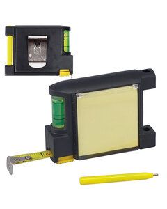 Prime Line TM109 - Level Notepad Tape Measure Black