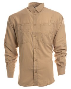 Burnside B2299 - Men's Functional Long-Sleeve Fishing Shirt Sand