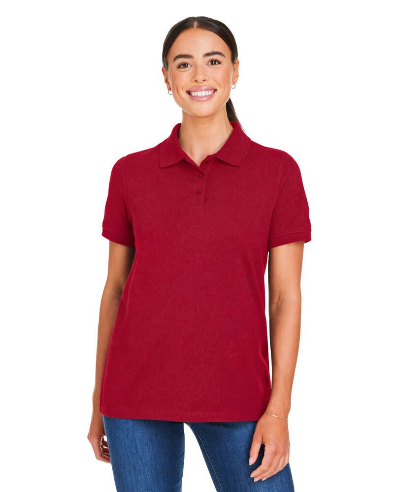 Harriton M205W - Ladies Valiant Cotton Snag Protect Polo