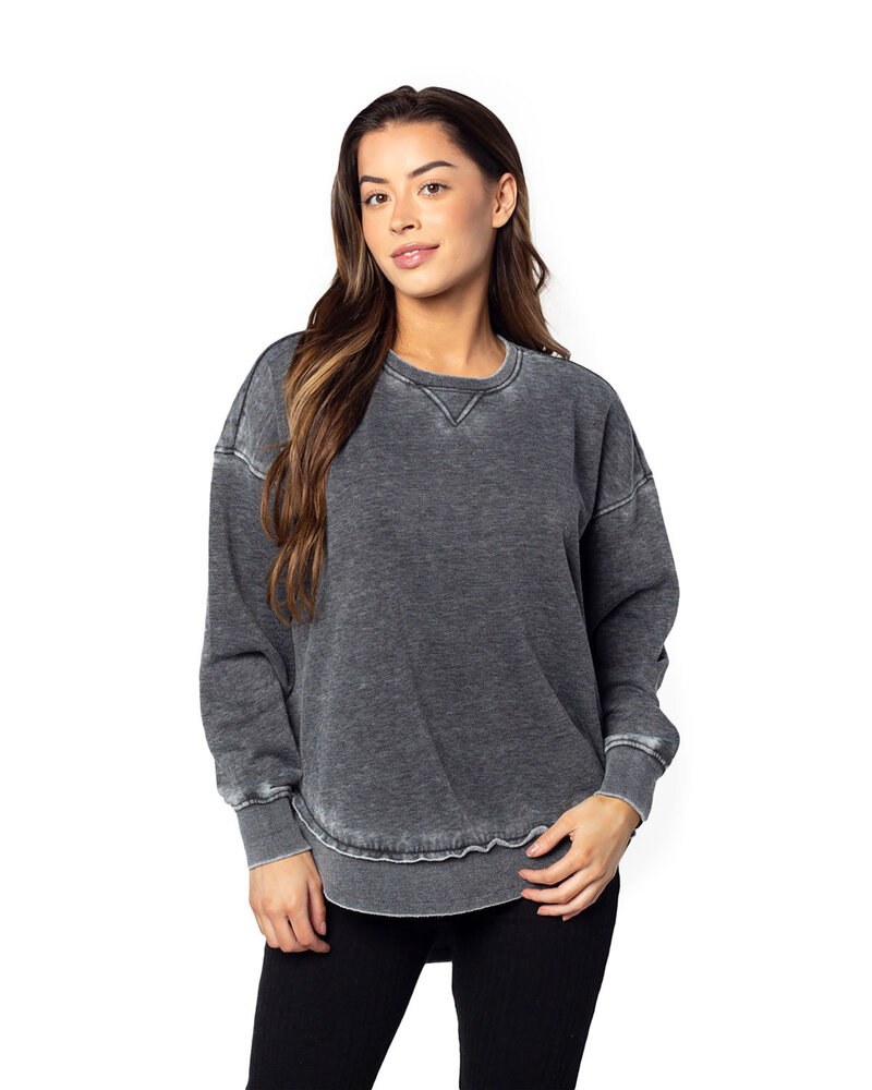 chicka-d 480 - Ladies Burnout Campus Pullover