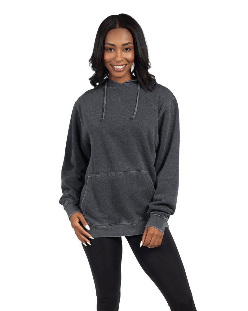 chicka-d 482 - Ladies Burnout Everybody Hooded Sweatshirt