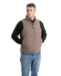 Berne V24 - Men's Highland Quilted Vest Greystone