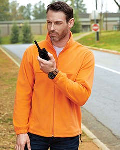 Harriton M990T - Men's Tall 8oz. Full-Zip Fleece