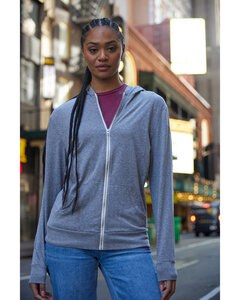 Threadfast 302Z - Unisex Triblend Full-Zip Light Hoodie