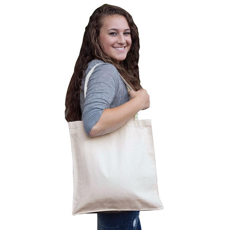 Q-Tees Q125300 - Canvas Shopper with Gusset