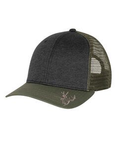 Dri Duck DI3459 - Structured Mid Profile Heather Trucker Hat