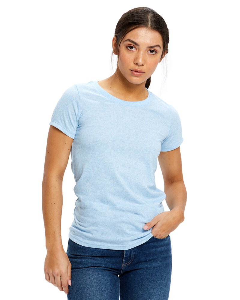 US Blanks US222 - Ladies Short-Sleeve Triblend Crew