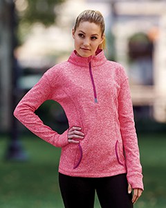 J. America JA8617 - Ladies Cosmic Fleece Quarter-Zip