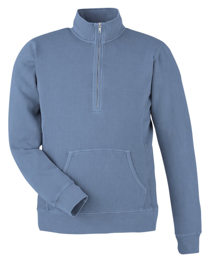 J. America 8732JA - Unisex Pigment Dyed Fleece Quarter-Zip