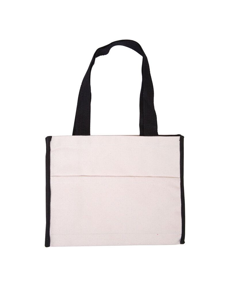 Prime Line BG410 - Cotton Gusset Accent Box Tote